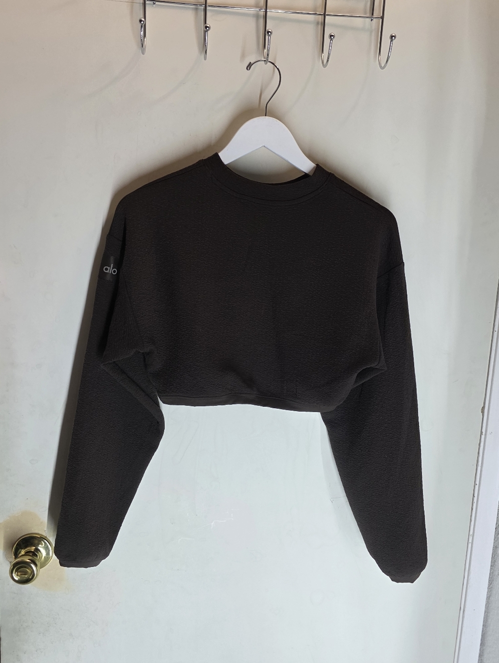 Alo Yoga Women's Cropped Pullover Long Sleeve